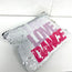 Live Love Dance Silver Sequin Accessory Bag