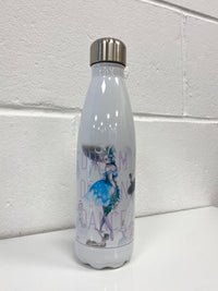 Purple Watercolours Tapered Water Bottle