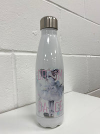 Pink Watercolours Tapered Water Bottle