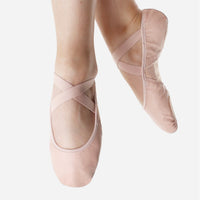 SoDanca Leather Split Sole Stretch Insert Ballet Shoe